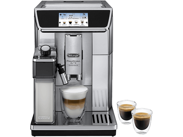 Cafetera superautomática - De'Longhi PrimaDonna Elite Experience ECAM650.85.MS, Molinillo, 1450 W, 19 bar