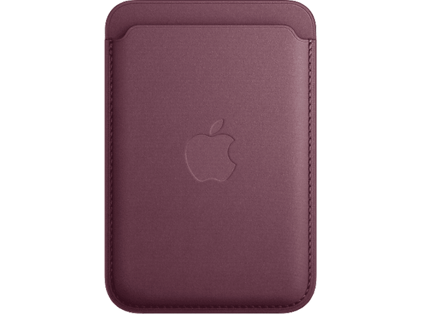 APPLE Cartera de trenzado fino con MagSafe para el iPhone, Rojo mora