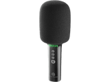 Micrófono - Music Sound Superstar BTSPKMSMICK, Altavoz con micrófono, 4 Efectos de Voz, Luces RGB, Autonomía 8 Horas, Negro