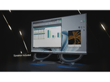 Monitor - Peaq PMO S244-IFC, 24, Full-HD, 6 ms, 100 Hz, FreeSync, IPS, Ángulo de Inclinación de -5° a 15°, Negro