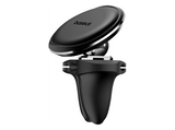 Soporte de móvil para coche - Baseus Magnetic Car Mount, Universal, Magnético ultrapotente, Para rejilla de ventilación, Rotación 360º, Negro
