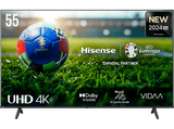 TV LED 55 - Hisense 55A6N, UHD 4K, Smart TV, HDR 10+, Dolby Vision, Control por Voz, Modo Juego, IA, Negro