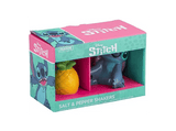 Set salero y pimentero - Sherwood Stitch y Piña, Cerámica, 7 cm, Licencia oficial