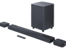 Barra de sonido - JBL Bar 800, Bluetooth, Subwoofer, 720 W, Canales 5.1.2, Negro