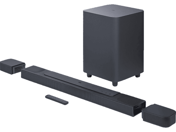 Barra de sonido - JBL Bar 800, Bluetooth, Subwoofer, 720 W, Canales 5.1.2, Negro