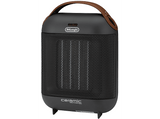 Calefactor - De Longhi HFX30C18.IW, 1800W, Cerámico, Anti-congelación, Termostate ajustable, Negro/Gris