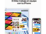 Apple iMac (2023) Z19PBASE, 24 Retina 4.5K, Chip M3, CPU de 8 núcleos, GPU de 10 núcleos, 24GB de RAM, 2TB de SSD, Púrpura