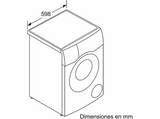 Lavadora secadora - Siemens WD4HU542ES, 10Kg + 6Kg, 1400 r.p.m, Home Connect, VarioSpeed, Blanco