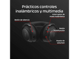 Auriculares gaming - HyperX Cloud Alpha 2, Diadema, Inalámbricos, 250 h, PC/Consolas, Micrófono, Sonido Hi-Fi, Negro