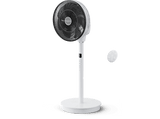 Ventilador de pie - Rowenta Turbo Swift,  36 W, 20 velocidades, Temporizador, Silencioso, Diseño compacto, Mando a distancia, Blanco