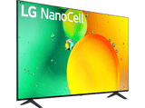 TV LED 86 - LG 86NANO756QA, UHD 4K, Procesador de Gran Potencia 4K α7 Gen 5, Smart TV, DVB-T2 (H.265), Azul oscuro ceniza