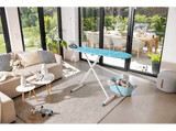 Tabla de planchar - Leifheit Air Board M Solid, 120 x 38 cm, Regulable en altura (76 - 100 cm), Turquesa