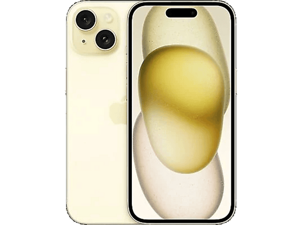Apple iPhone 15, Amarillo, 512 GB, 5G, 6.1" OLED Super Retina XDR,iOS, Chip A16 Bionic