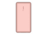 Powerbank - Belkin BoostCharge Batería externa 20K, 20000 mAh, 2x USB-A, 1x USB-C, Rosa