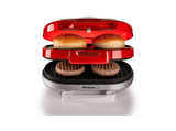 Máquina hamburguesas - Ariete Hamburger Maker Party Time, 1200 W, 2 Planchas, Rojo