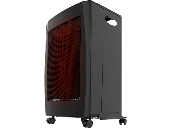 Estufa de gas - Cecotec ReadyWarm 4200 BlueFlame Foldable, 4.2 kW, 2 niveles, Llama azul, Bombonas hasta 15 kg, Plegable, Black