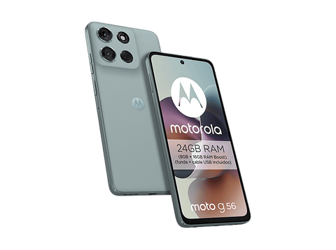 Móvil - motorola G56, Gris, 256 GB, 8 GB RAM, 6.72