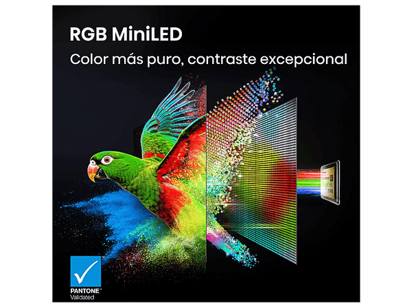 TV RGB Mini LED 85" - Hisense 85UR8S, UHD 4K, Hi-View AI Engine RGB, Modo Juego, Pantalla Antirreflejos, Smart TV, Full IA, Gris carbón