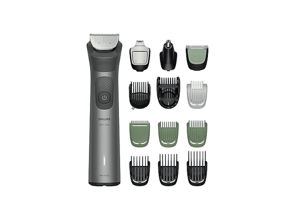 Afeitadora Corporal - Philips MG7921/15, BeardSense, 15 en 1, 120 min, Uso Seco/Húmedo, Cara,Pelo,Cuerpo, Cuchillas Acero Autoafilable, Multi Grooming