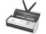 Escáner portátil - Brother ADS1300, 600 x 600 ppp, 30 ppm, Wi-Fi, Ranura para DNI y tarjetas, Alimentación directa via USB Tipo-C, Blanco