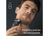 Afeitadora - Braun Series 8 8603s, SensoAdapt, 60 min autonomía, Afeitado en seco y en mojado, Gris