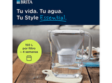 Jarra filtrante – BRITA Style Essential Arena, indicador LED, apta para lavavajillas, incluye 4 filtros MAXTRA PRO Pure Performance