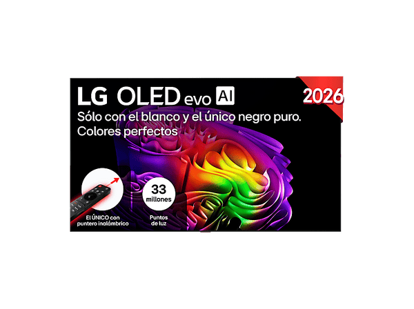 TV OLED 83" - LG OLED83G64LW, OLED evo 4K, Procesador Inteligente α11 AI Processor 4K Gen3, Smart TV, DVB-T2 (H.265), Gallery Design, Negro