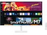 Monitor - Samsung Smart Monitor M7 LS32BM701UPXEN, 32", UHD 4K, 4 ms, 60 Hz, Puerto USB, WiFi,  Bluetooth, Blanco