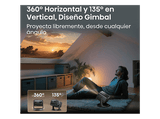 Proyector - Hisense C3, 3840 x 2160 píxeles, 25000 h,TriChroma UHD 4K, Hasta 300, Movimiento 360º,  Gris metalizado