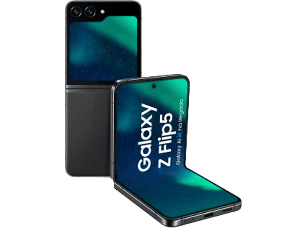 Móvil - Samsung Galaxy Z Flip5 5G, Gris Grafito, 256GB, 8GB RAM, 6,7" FHD+, Plegable, Qualcomm Snapdragon, 3700 mAh, Android 13