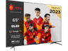 TV QLED 65" - TCL 65C645, UHD 4K, Quad Core, Smart TV, Dolby Atmos, Brushed titanium metal front