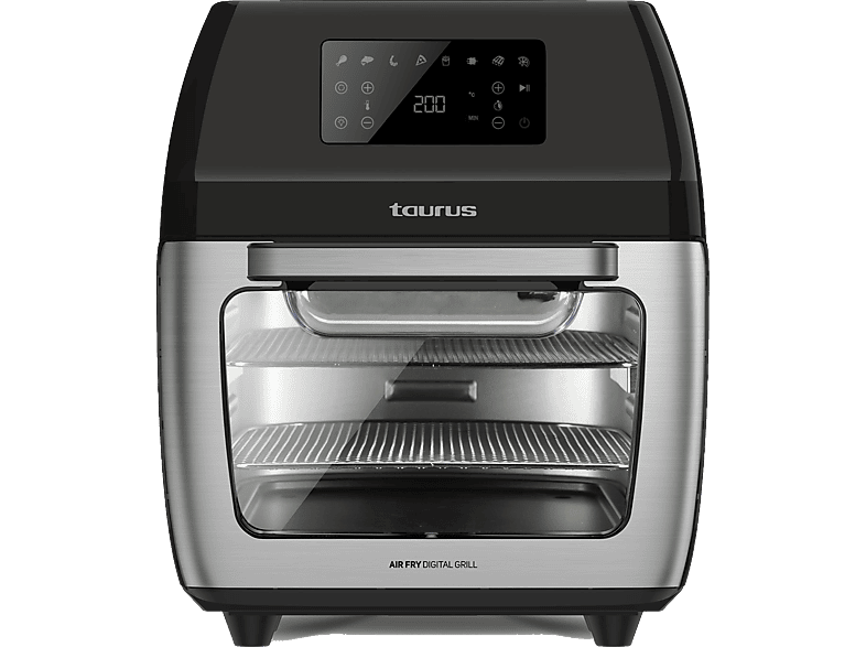 Taurus AF1700DX 1700 W 12 l 8 Programas Puerta transparente Circulación del aire 360º Negro