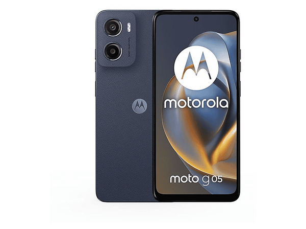 Móvil - motorola g05, Denim Blue, 256 GB, 4 GB RAM, 6.67" LCD, MediaTek Helio G81 Extreme, 5200 mAh