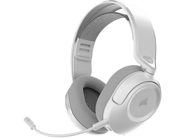 Auriculares gaming - Corsair HS35 V3, Inalámbricos, 30h autonomía, Transductores de neodimio de 50 mm, Multiplataformas, Blanco