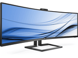 Monitor - Philips 499P9H, 48.8 Ultra Wide 5K, SuperWide 32:9, 5 ms, HDR400, LowBlue, USB-C, HDMI, Negro