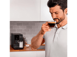 Cafetera superautomática - Cecotec Cremmaet Compactccino Connected, 19 bar, Pantalla TFT, WiFi, Depósito de agua 1.1L, 1350W, Thermoblock, Black