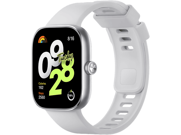 Smartwatch - Xiaomi Redmi Watch 4, Bluetooth, Hasta 20 días, Multideporte, Gris plata