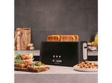 Tostadora - Cecotec Toast&Taste 16000 Extra Double, 1630 W, 2 Ranuras extraanchas, 6 Niveles tostado, 3 Funciones, Negro
