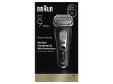 Afeitadora - Braun Series 9 PRO+ 9600s, Pro SensoAdapt, 60 minutos autonomía, Afeitado en seco y en mojado, Negro