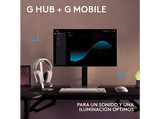 Auriculares gaming - Logitech G G522, RGB, Personalizable, Lightspeed/Bluetooth/USB, Micrófono extraíble, Transductores ProG, PC/Mac/PS5, Blanco