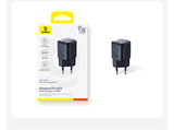 Cargador de pared - Baseus PicoGo GaN, Carga rápida, Tipo C, 45W, Universal, Negro Cosmico