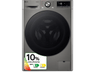 Lavadora secadora - LG F4DR7009AGS, Serie 700, 9 kg/6 kg, 1400 rpm, 14 programas, Inox antihuellas
