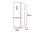 Frigorífico dos puertas - Midea KFK 531 E NF IN, No Frost, 169.6 cm Alto, 325 l, Descongelación automática,  Multi Air Flow, Fresh Box, LED, Inox