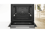 Horno compacto - Bosch HBG774KB1, Serie 8, Multifunción, Pirolítico, 71 l, 54.9 cm, Negro