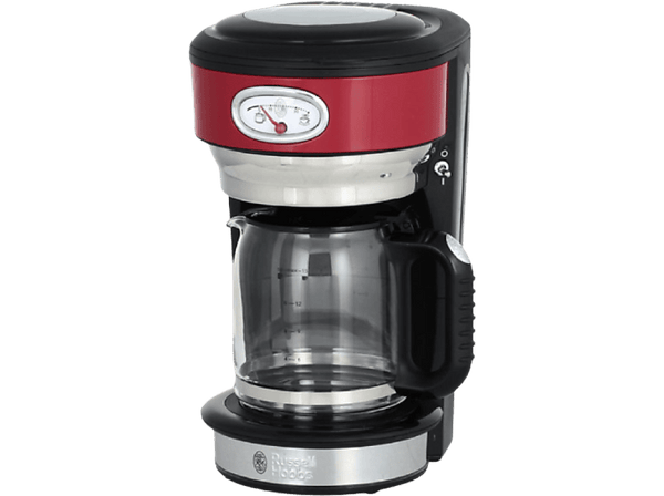 Cafetera de goteo - Russell Hobbs Retro Ribbon Red Glas 120462