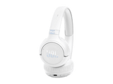 Auriculares inalámbricos - JBL Tune 680NC, Autonomía 76 h, Diadema, Bluetooth, Cancelación de ruido adaptativa con Smart Ambient, Plegables, Blanco