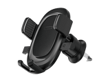 Soporte de móvil para coche - Baseus Clamp-Type Set, Doble modalidad: Ventosa y Gancho de rejilla, Sujeción automática, Universal, Negro Cluster