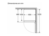 Frigorífico combi - Bosch KGN362WCF, Total NoFrost, VitaFresh XXL 0 °C, 186 cm, 321 l, Blanco
