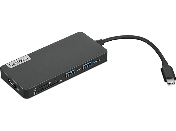 Hub - Lenovo USB C 7-in-1 Hub ROW, USB C 3.2, HDMI, Gris