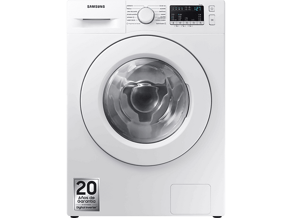 Lavadora secadora - Samsung WD80T4046EE/EC, 8 kg/5 kg, 1400 rpm, EcoBubble™, Programas de vapor, Blanco